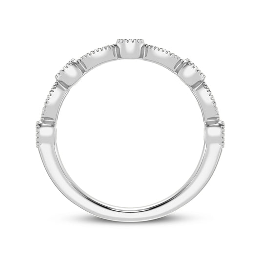 Women's Engagement Band With Millgraining  (SKU#01471BRG)