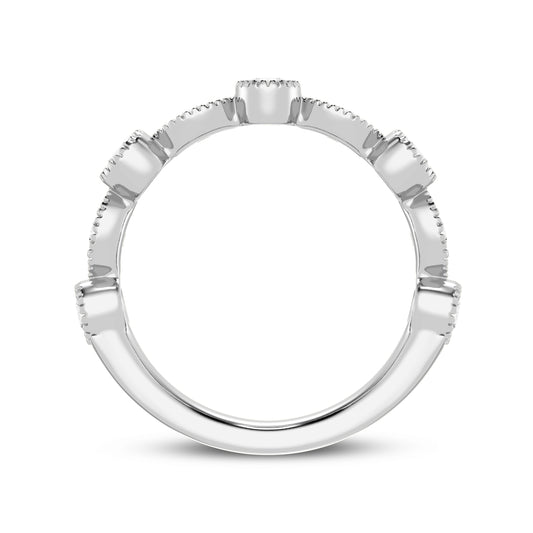 Women's Engagement Band With Millgraining  (SKU#01471CRG)