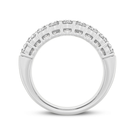Round And Baguette Combination Women's Engagement Band (SKU#02040RG)