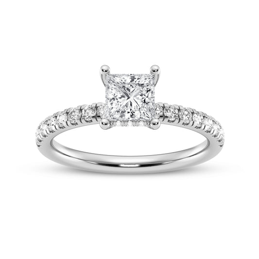 Princess Without Halo Engagement Ring (SKU#09988RG-050)