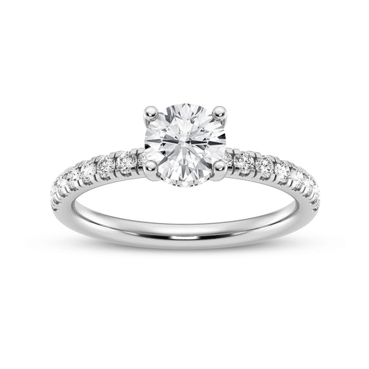 Round Without Halo Engagement Ring (SKU#09990RG-050)