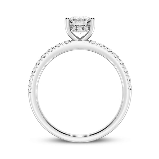 Round Without Halo Engagement Ring (SKU#09990RG-050)