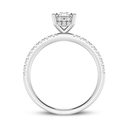 Oval Without Halo Engagement Ring (SKU#09987RG-100)