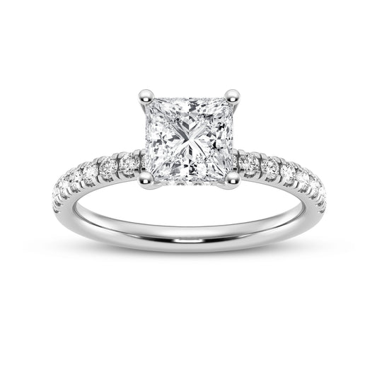 Princess Without Halo Engagement Ring (SKU#09988RG-100)