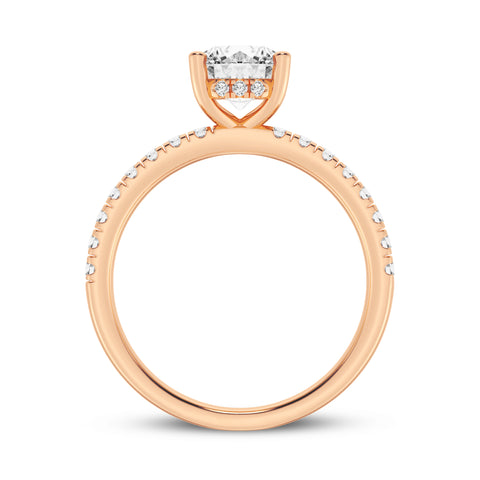 Round Without Halo Engagement Ring (SKU#09990RG-100)