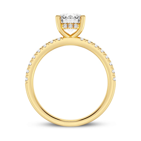 Round Without Halo Engagement Ring (SKU#09990RG-100)
