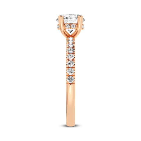 Round Without Halo Engagement Ring (SKU#09990RG-100)