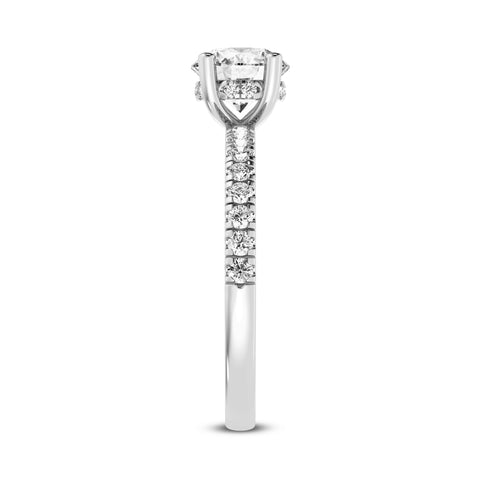 Round Without Halo Engagement Ring (SKU#09990RG-100)
