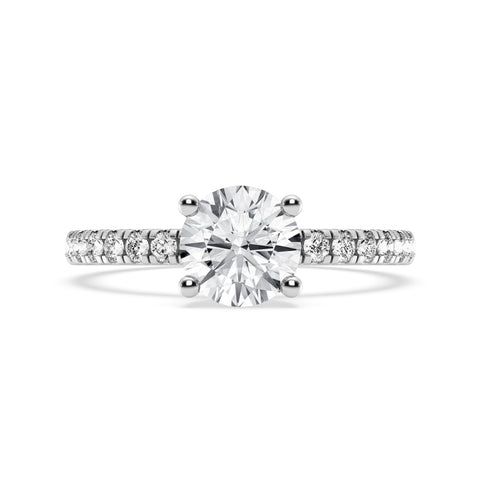 Round Without Halo Engagement Ring (SKU#09990RG-100)