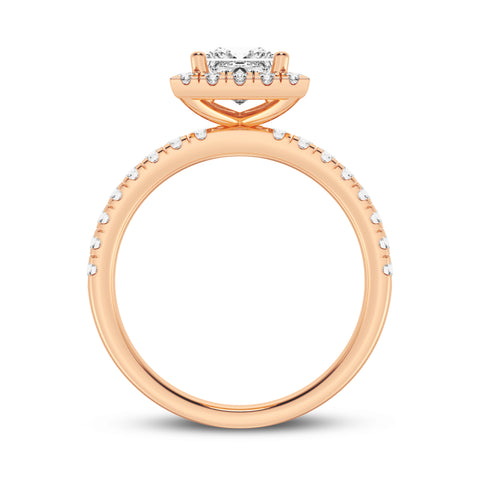 Princess Halo Engagement Ring (SKU#09993RG-050)