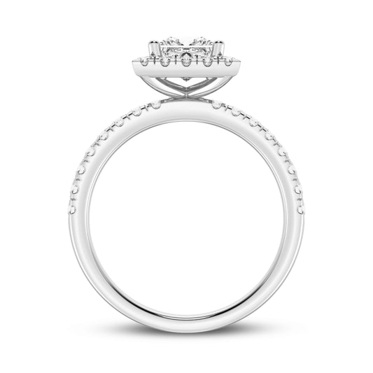 Princess Halo Engagement Ring (SKU#09993RG-050)