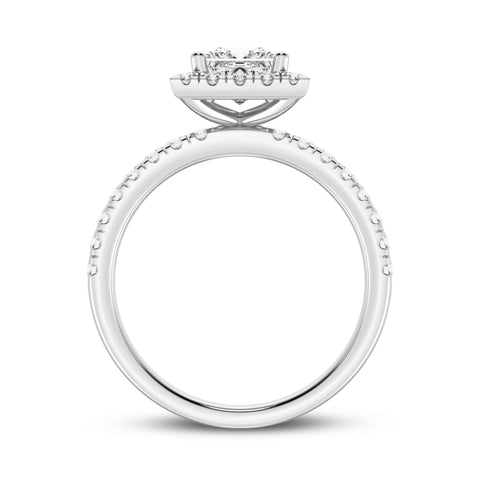 Princess Halo Engagement Ring (SKU#09993RG-050)