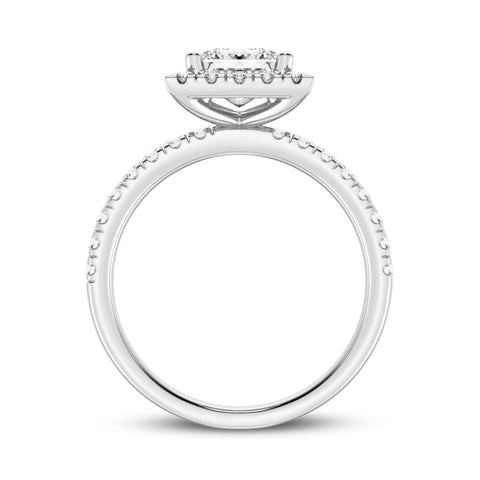 Princess Halo Engagement Ring (SKU#09993RG-100)