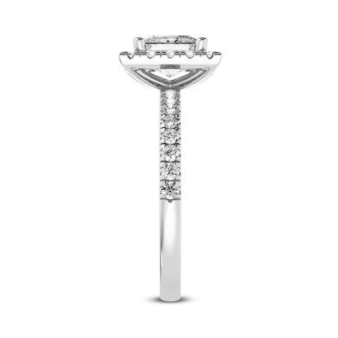 Princess Halo Engagement Ring (SKU#09993RG-100)
