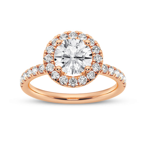 Round Halo Engagement Ring (SKU#09995RG-100)