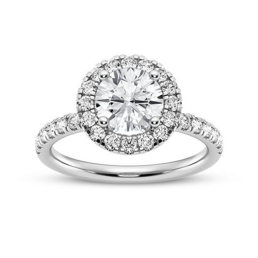 Round Halo Engagement Ring (SKU#09995RG-100)