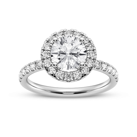 Round Halo Engagement Ring (SKU#09995RG-100)