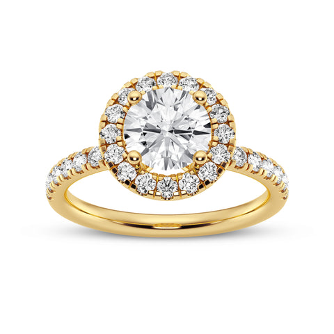 Round Halo Engagement Ring (SKU#09995RG-100)