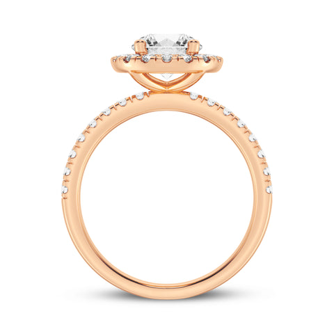 Round Halo Engagement Ring (SKU#09995RG-100)