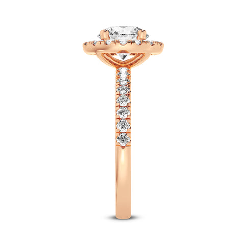 Round Halo Engagement Ring (SKU#09995RG-100)