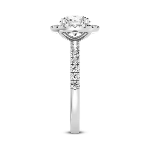 Round Halo Engagement Ring (SKU#09995RG-100)
