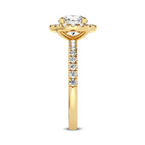 Round Halo Engagement Ring (SKU#09995RG-100)