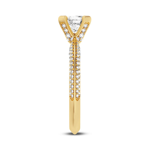 Oval Without Halo Engagement Ring (SKU#10004RG-100)