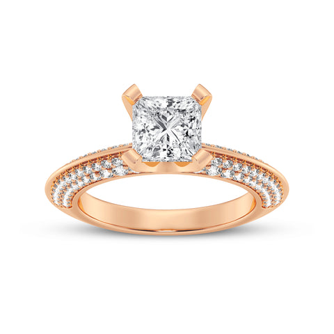 Princess Without Halo Engagement Ring (SKU#10005RG-100)
