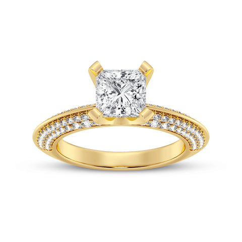 Princess Without Halo Engagement Ring (SKU#10005RG-100)
