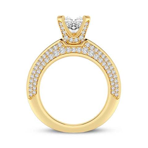 Princess Without Halo Engagement Ring (SKU#10005RG-100)