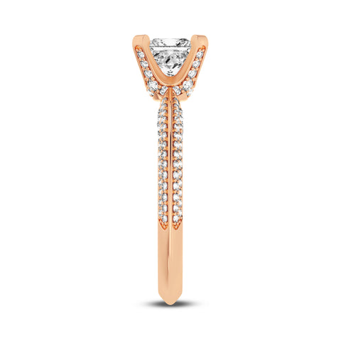 Princess Without Halo Engagement Ring (SKU#10005RG-100)