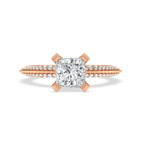 Princess Without Halo Engagement Ring (SKU#10005RG-100)