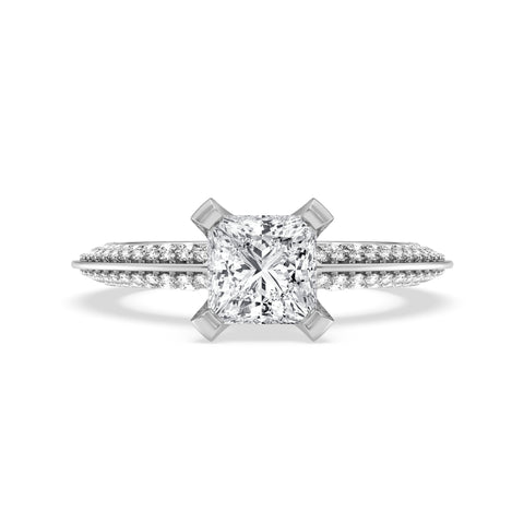 Princess Without Halo Engagement Ring (SKU#10005RG-100)