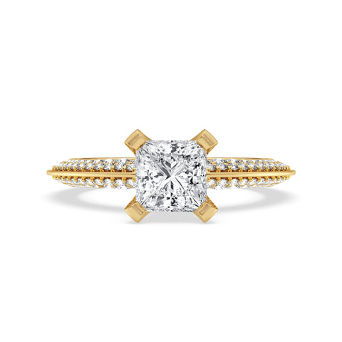 Princess Without Halo Engagement Ring (SKU#10005RG-100)