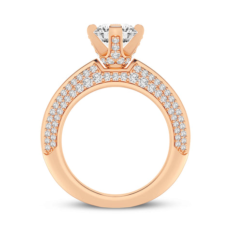 Round Without Halo Engagement Ring (SKU#10006RG-100)