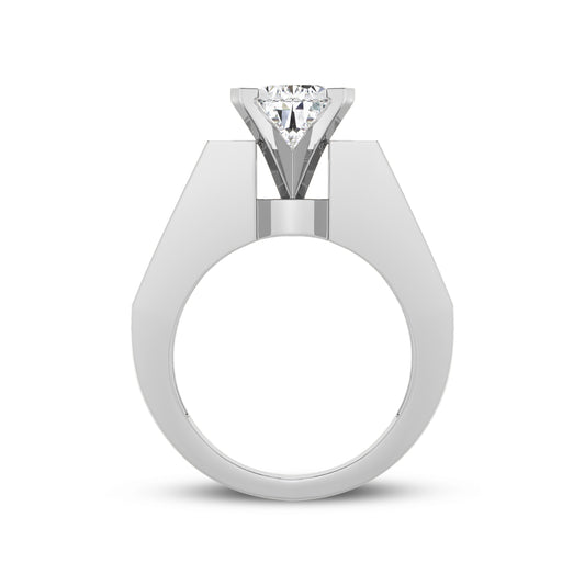 Pear without Halo Channel Engagement Ring (SKU#03287RG)