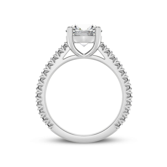 Round without Halo Engagement Ring  (SKU#01925ARG)