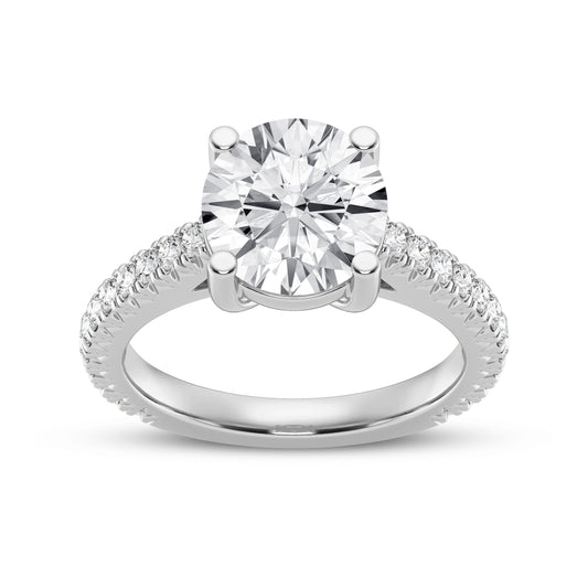 Round without Halo Engagement Ring  (SKU#01925RG)