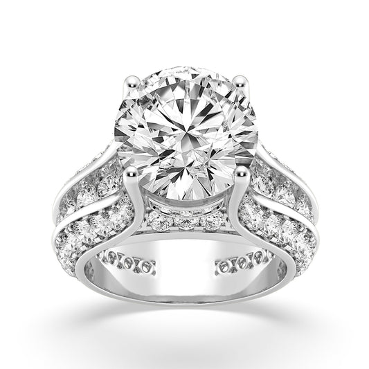 Round without Halo Engagement Ring (SKU#02070RG)