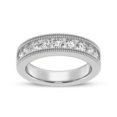 Channel Set Men's Band With Milgraining (SKU#01697RG)