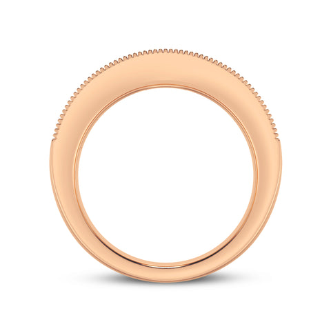 Channel Set Men's Band With Milgraining (SKU#01697RG)