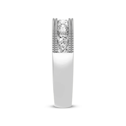 Channel Set Men's Band With Milgraining (SKU#01697RG)