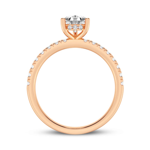 Pear Without Halo Engagement Ring (SKU#09989RG-050)