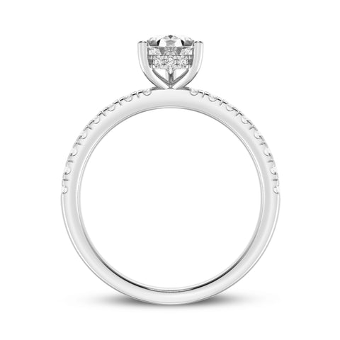 Pear Without Halo Engagement Ring (SKU#09989RG-100)