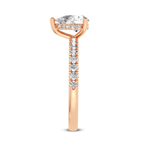 Pear Without Halo Engagement Ring (SKU#09989RG-100)