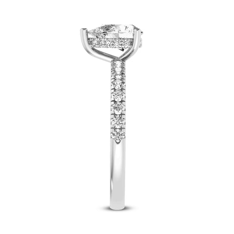 Pear Without Halo Engagement Ring (SKU#09989RG-100)