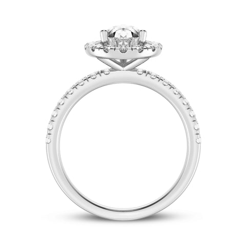 Pear Halo Engagement Ring (SKU#09994RG-050)