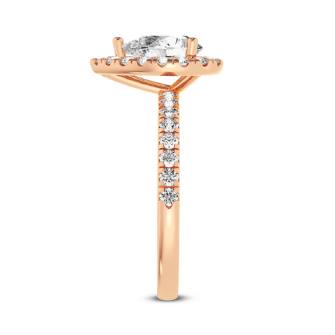 Pear Halo Engagement Ring (SKU#09994RG-050)