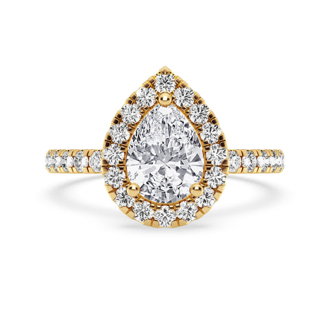 Pear Halo Engagement Ring (SKU#09994RG-050)
