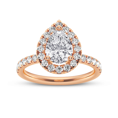 Pear Halo Engagement Ring (SKU#09994RG-100)